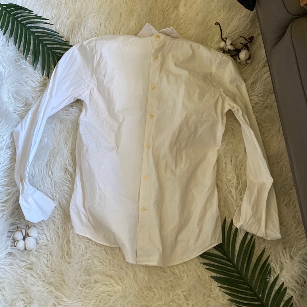 Extra slim fit White button down
